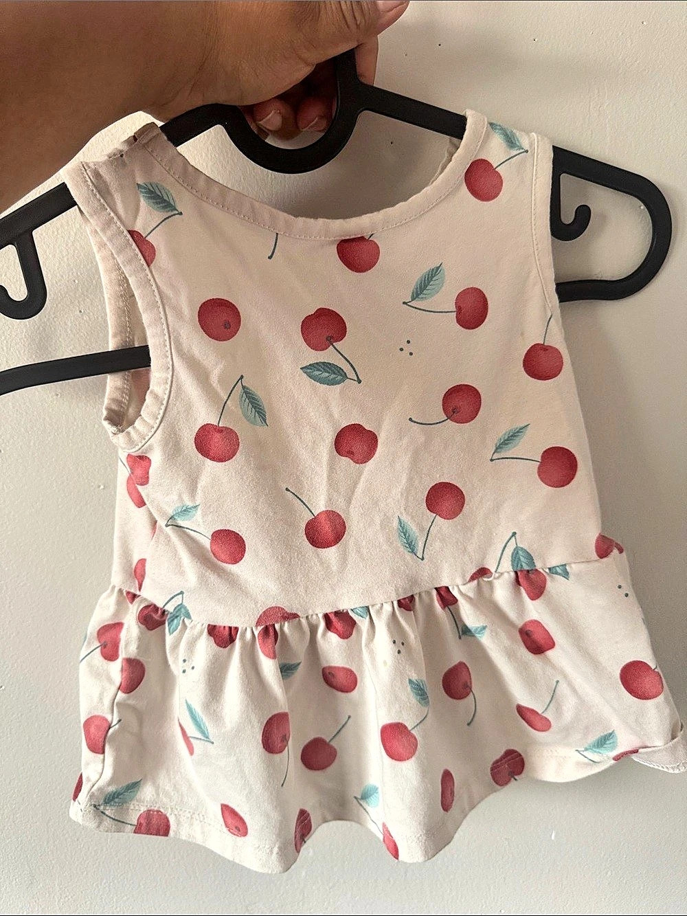 Cat & Jack Cherry Print Girls' top and bottom  Size 2T Like New